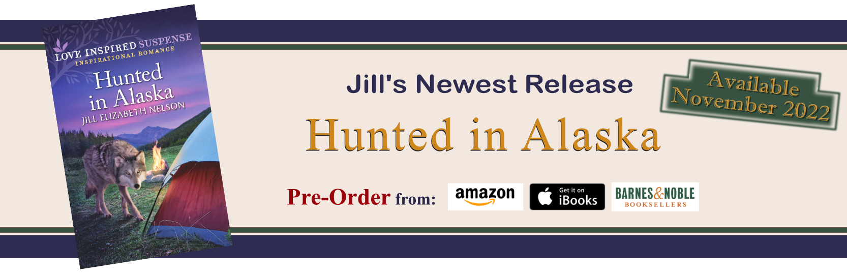 Read about Jill Elizabeth Nelson's Newest Book, Hunted in Alaska Today!